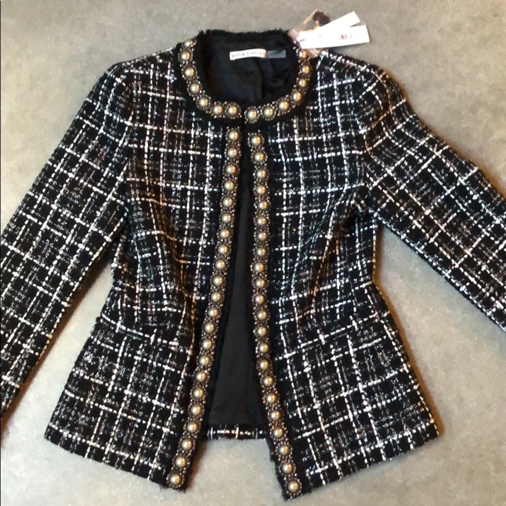 Alice+Olivia tweed jacket